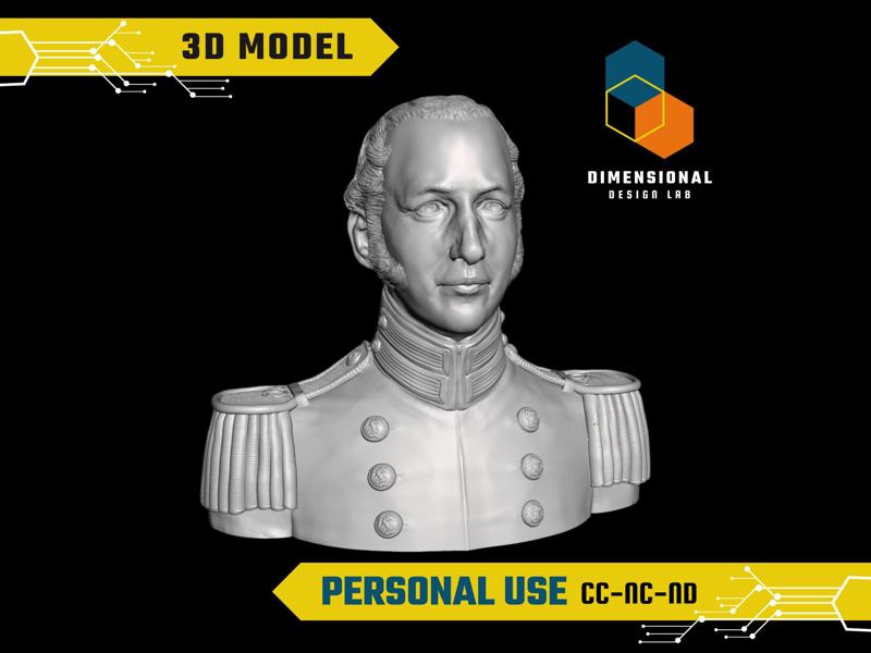 Archibald Henderson - High-Quality STL File for 3D Printing (PERSONAL USE)