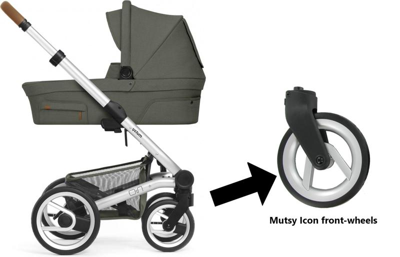 Front wheel conversion kit for Mutsy Nio