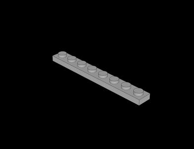 Lego Compatible (3460.dat) Plate  1 x  8