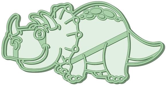 Dino 8 cookie cutter