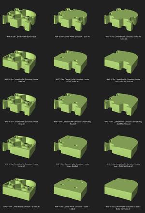 4040 V-Slot Corner Profile Set