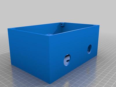 electrical project box with din rail 180x120x80 with extension