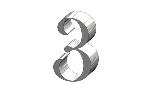 3 Number Baskerville Old Face Font Number