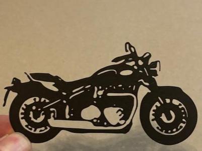 Motorcycle wall art silhouette 