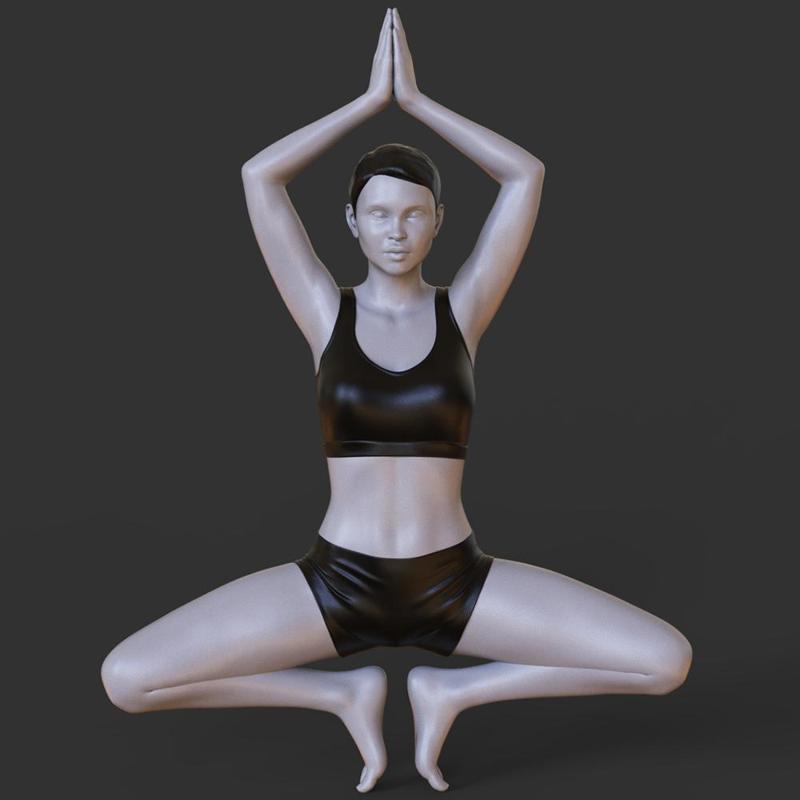 Yoga Pose - Balancing Butterfly pose