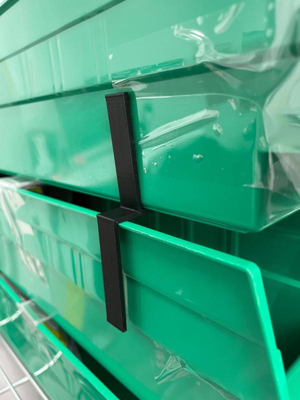 Stacking Supports for Uline Plastic Shelf Bins S-13396G