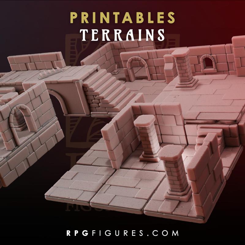 Printable Terrains - Dungeon Pack 2