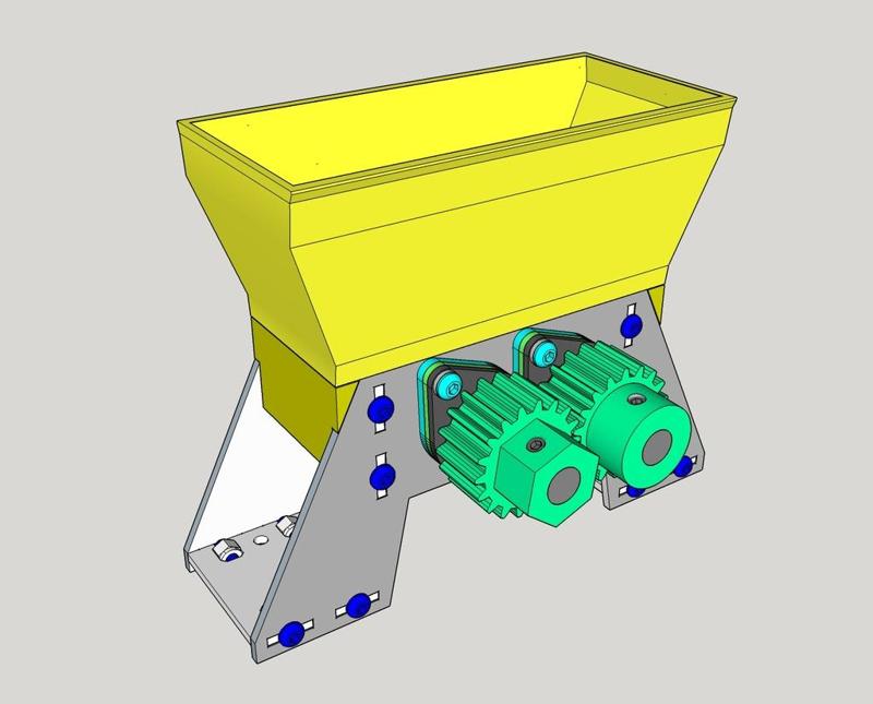 Mini shredder loading hopper