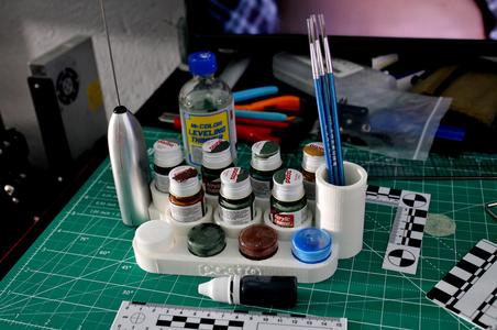 stojak do farb modelarskich  - Pactra Paint Stand - paint and brush holder
