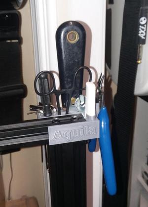 Aquila tool holder with forceps