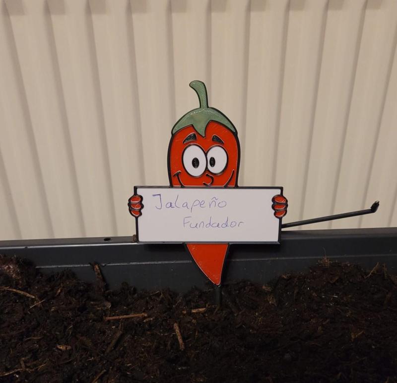 Plant Marker Chili Sign - 4 color (manual) filament change