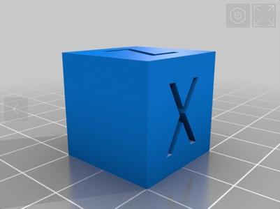 XYZ Calibration Cube - 20mm x 20mm x 20mm