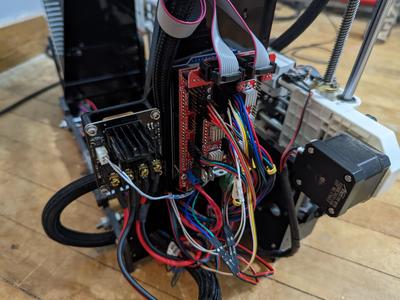 Mount for RAMPS 1.4 w/ Arduino Mega 2650 and MOSFET board.