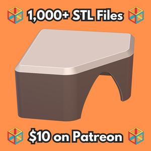 Corner Reptile Hide for Terrariums and Vivariums MineeForm FDM 3D Print STL File