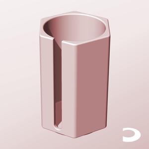 CH68-120-S Slotted Modular Stacking Storage Boxes | Printable Objects - Infinite Containers | stl file for 3d printing