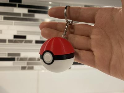 Pokeball Air Tag Keychain