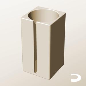 CS96-200-S Slotted Modular Stacking Storage Boxes Bins | Printable Objects - Infinite Containers | stl file for 3d printing