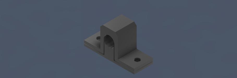 Custom clamp for installation cable