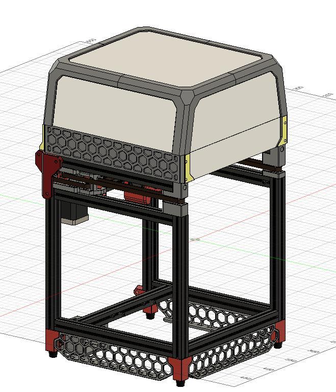 Voron V0 (V0.1/V0.2)Tophat Spacer with Hinges