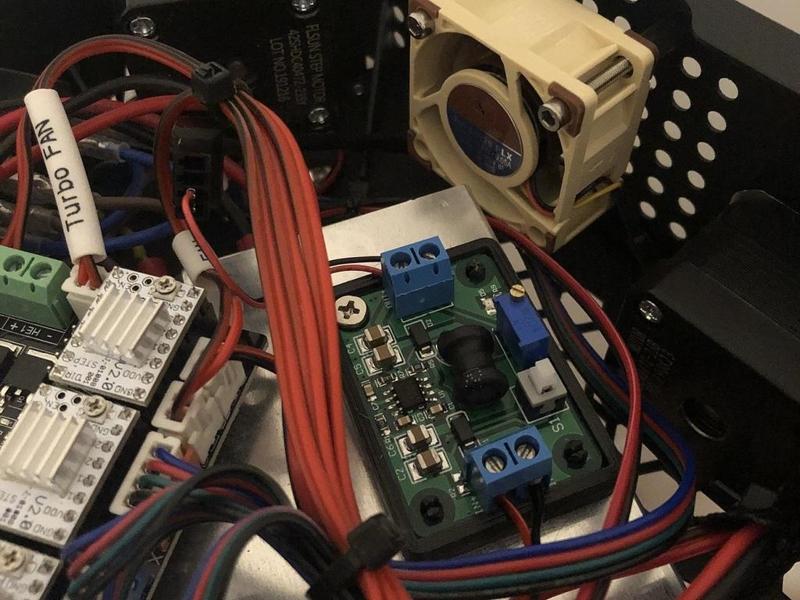 Voltage convertor base for Flsun Q5 12v fan upgrade