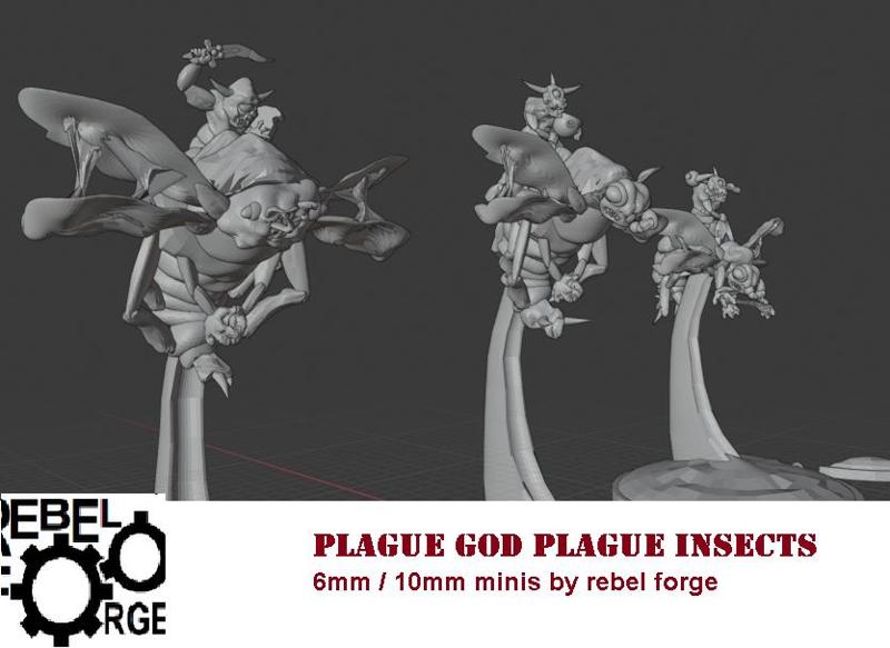 blight god plague insects 6mm / 10 mm scale