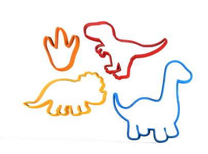 Cookie cutters Dinosaurs x4