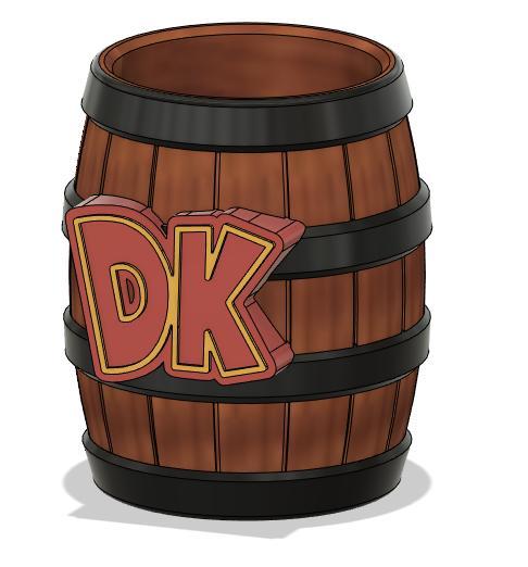 Donkey Kong Barrel can Holder