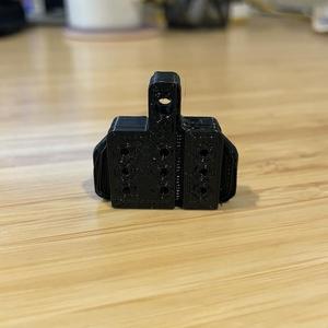 Shimano road bike disc brake bleed block (openscad)