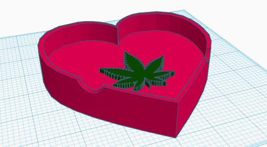 Weed Heart Ashtray