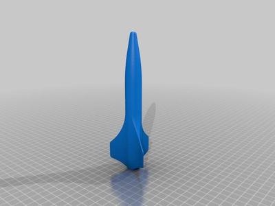 Sleek Futuristic Rocket