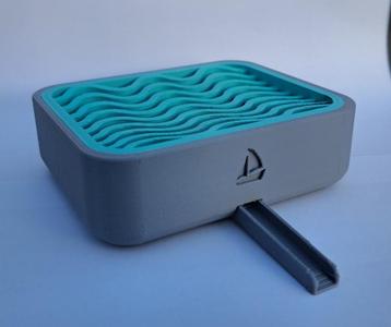Soapdish with drain(boat version) /Seifenschale mit ablauf 