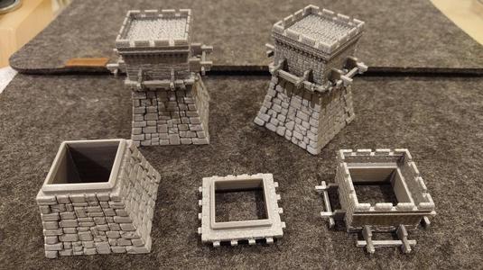 Optional Towers for The Great Wall boardgame by Awaken Realms (fancy remix)