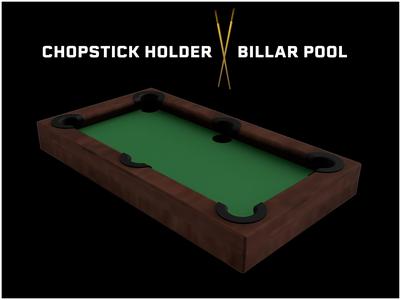 Chopstick Holder Billar Pool