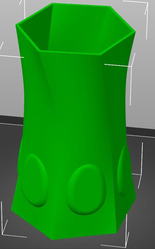 Egg patterned Vase