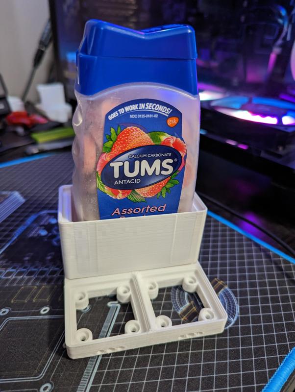 Gridfinity Tums Holder