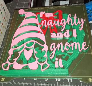 Naughty Gnome Wreath