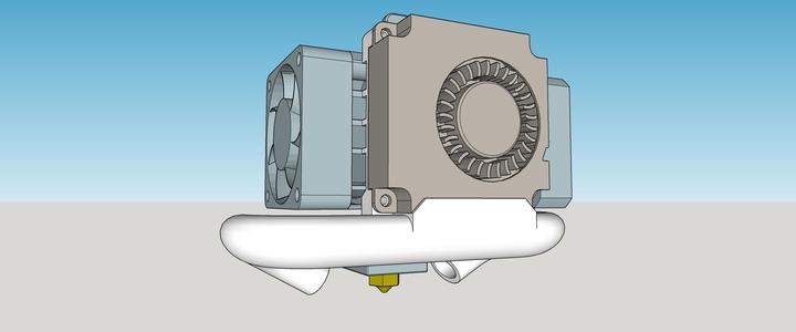 Biqu h2 part cooling duct