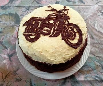 motorcycle cake stencil