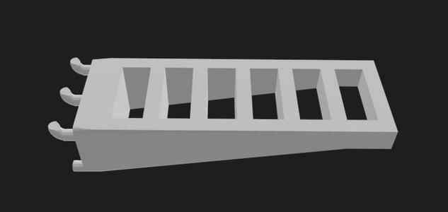 An assortment of Pegboard holders created via Pegstr