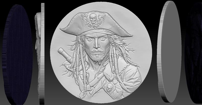 Pirate CNC Relief Model 3D print model