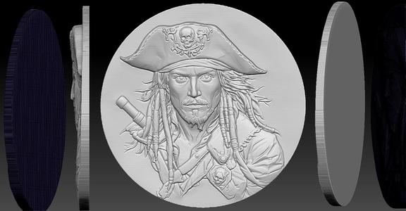 Pirate CNC Relief Model 3D print model