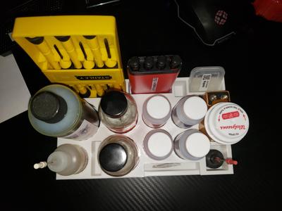 Hobby Workbench Bottle and Tool Organizer