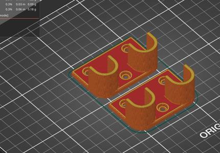 Curtain Rod Bracket (Double 16mm)