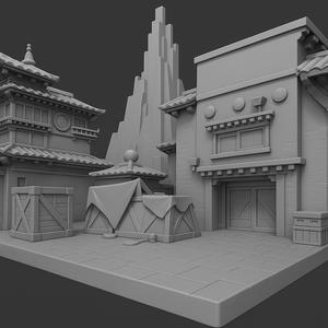 🎮 Chibi Scenery – Haven Map (Valorant) – STL 3D Printable 🎮