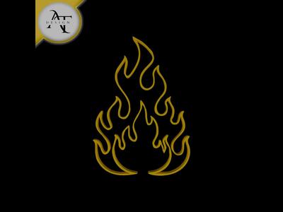 Simple Flame Symbol - 2D Art