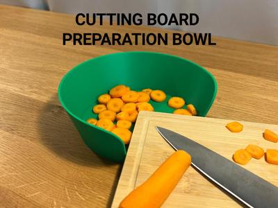 Cutting Board Preparation Bowl