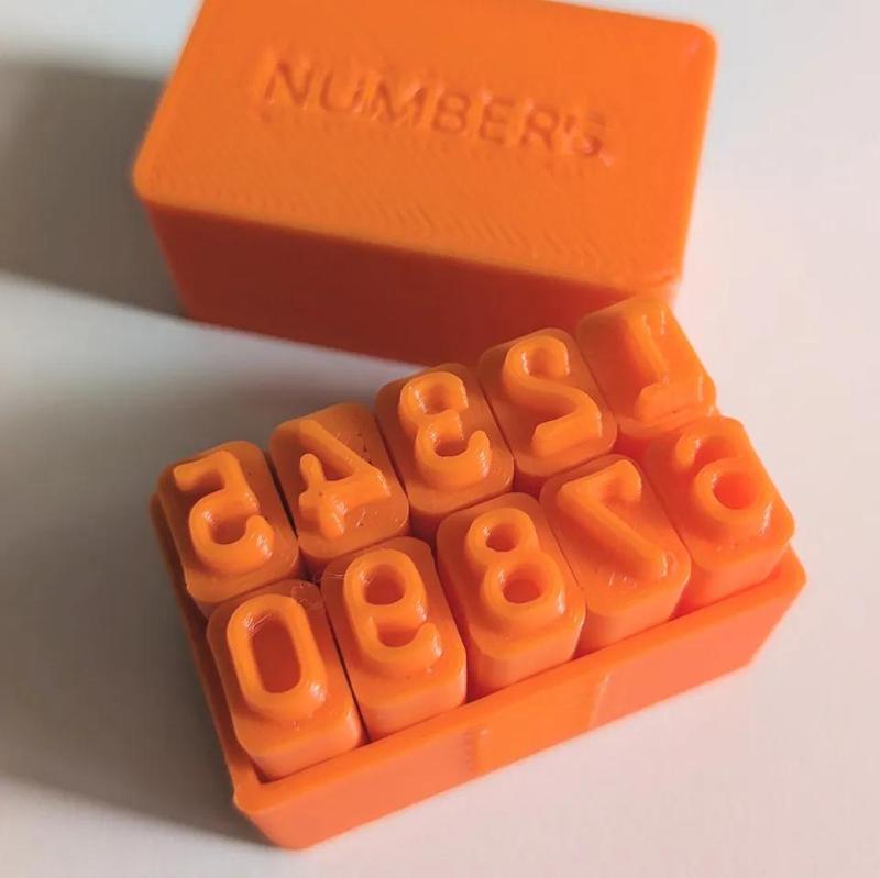 Number Stamps with box   