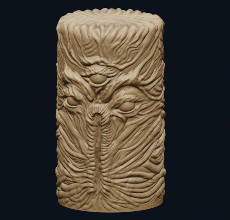 Halloween scary face 2 (candle)