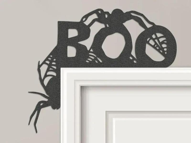 Spiders Boo Door Frame Topper