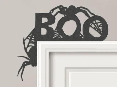 Spiders Boo Door Frame Topper